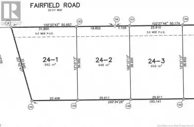 Lot 24-2 Fairfield Road Unit# Lot Sackville New Brunswick E4L2X8