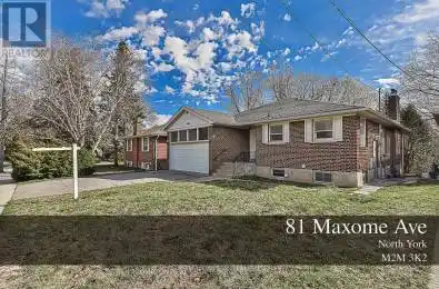 81 Maxome Avenue Toronto (Newtonbrook East) Ontario M2M3K2