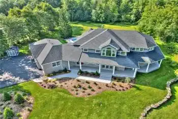 Ariel view of the home