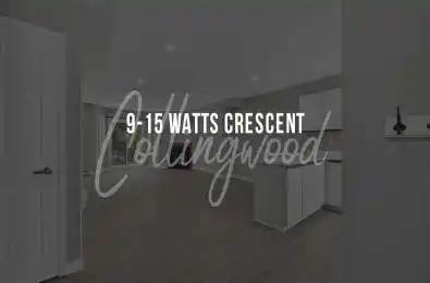 15 Watts Crescent Unit# 9 Collingwood Ontario L9Y 4S6